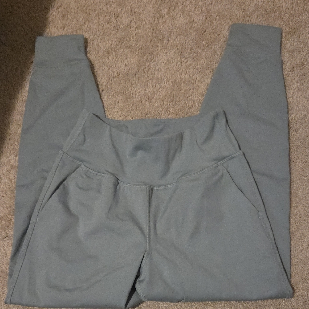 Under Armour Fitted Light Green/Blue Leggings